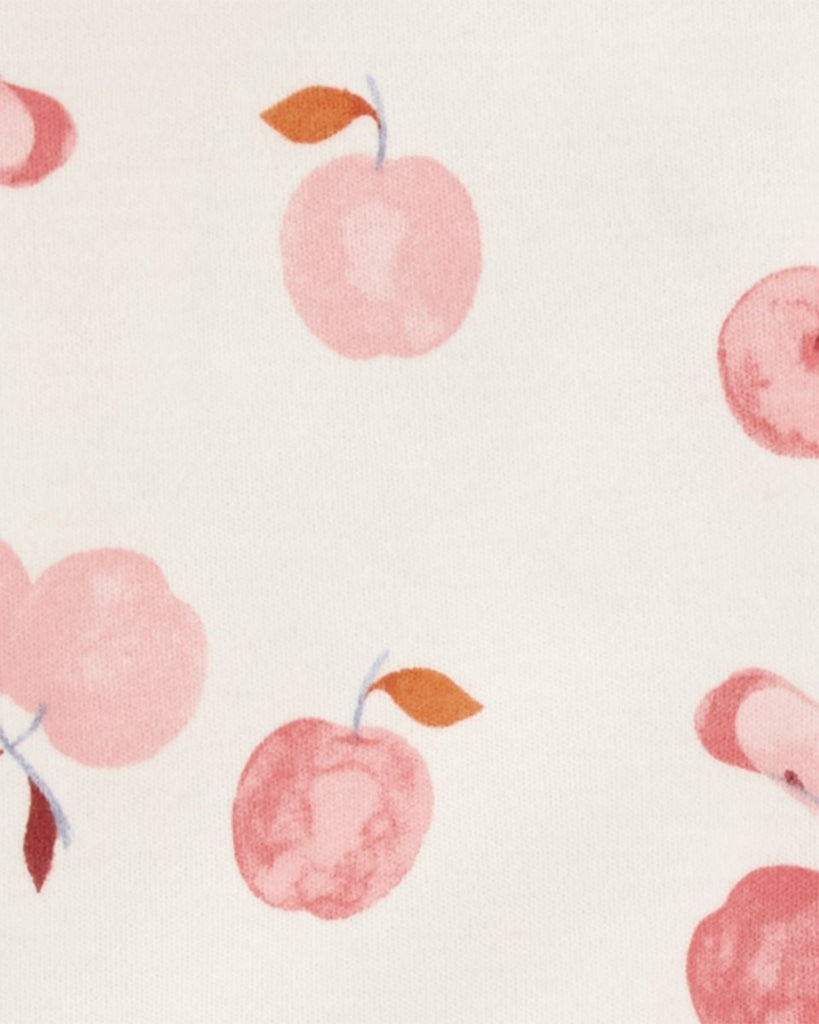 Pijama una pieza de algodón, con pie, diseño manzanas - Carter's