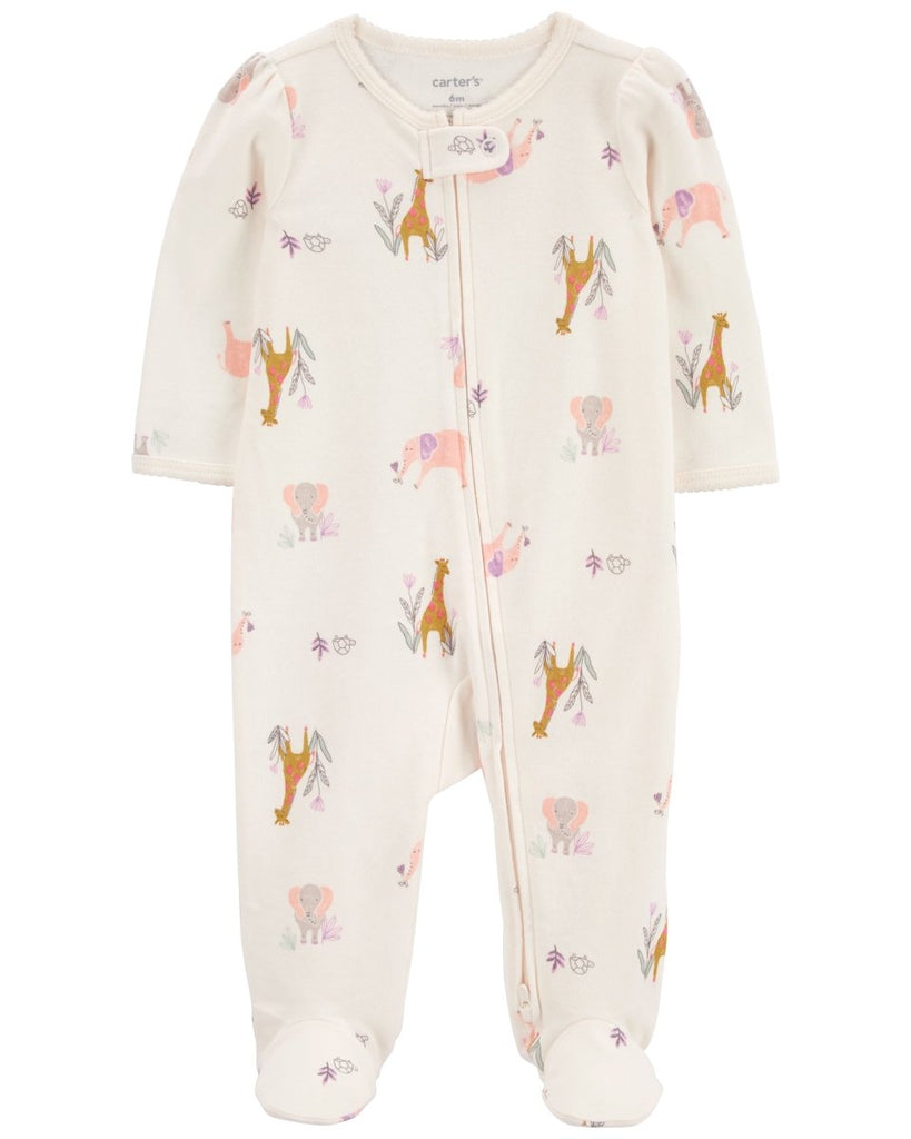 Pijama una pieza de algodón, diseño animales - Carter's