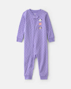 Pijama una pieza de algodón, mascotas en morado - Carter's