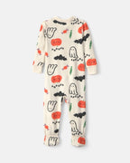 Pijama una pieza de punto con pie, Halloween en crema - Carter's