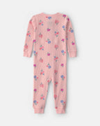 Pijama una pieza térmico de manga larga, flores en rosa - Carter's