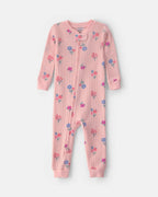 Pijama una pieza térmico de manga larga, flores en rosa - Carter's