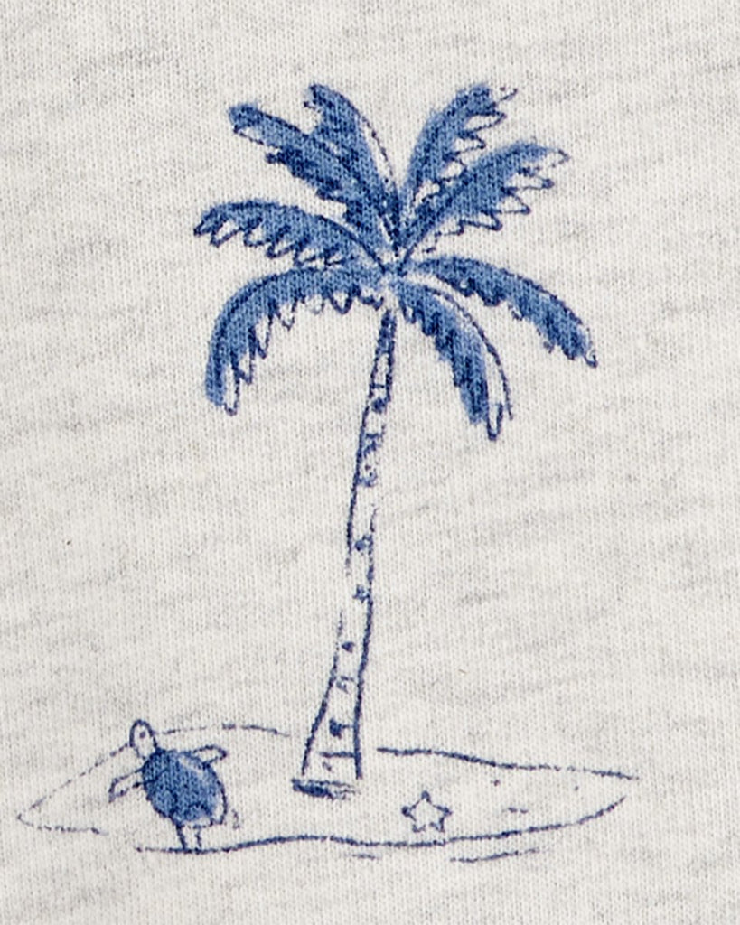 Set dos piezas, pantalón corto y camiseta, diseño playa - Carter´s