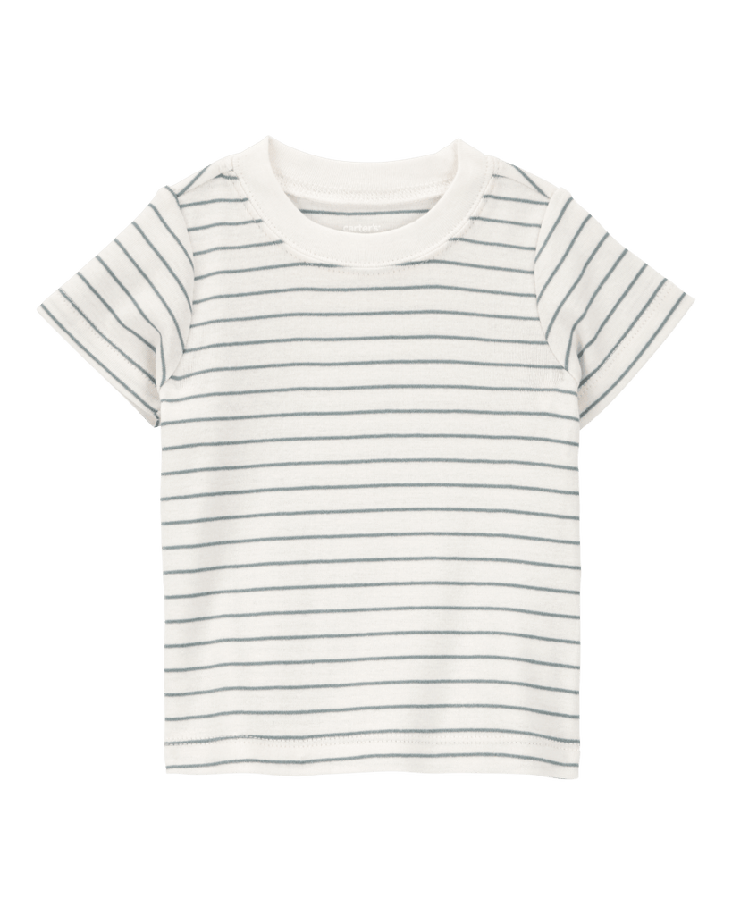 Set tres piezas de algodón, peto corto, camiseta y bandana - Carter´s