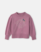 Sudadera de rizo francés con logo bordado, morado - Carter's