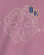 Sudadera de rizo francés con logo bordado, morado - Carter's