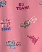 Sudadera de rizo francés «School Spirit», rosa - Carter's