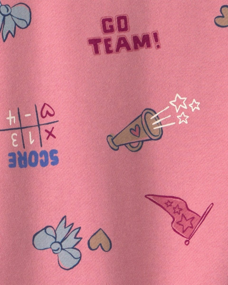 Sudadera de rizo francés «School Spirit», rosa - Carter's