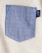 Sudadera gris jaspeada de punto con capucha - Carter's