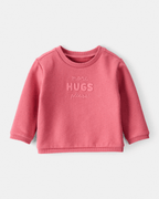Sudadera rosa con mensaje “More Hugs Please” - Carter's