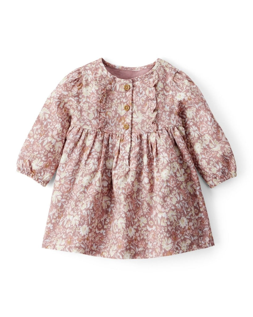 Vestido de tejido plano con estampado floral multicolor para bebé niña - Carter's