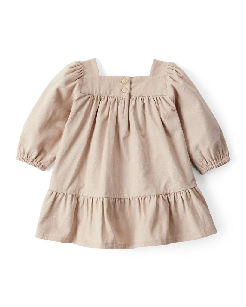 Vestido de tejido plano marrón para bebé niña - Carter's